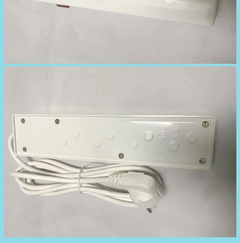3-meter European standard wiring board 3-position regulation power row socket drag line board with main switch three-position