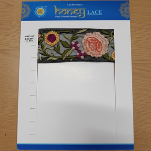 Adorno de encaje floral bordado colorido de moda al por mayor para prendas y zapatos patrón floral - Product Image 1