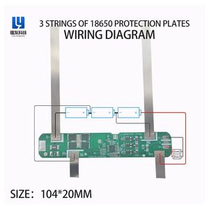 Carte de protection LiFePO4 Produit PCBA avec NTC BMS 3S 6A 10A 11.1V Convient pour <span class=keywords><strong>les</strong></span> haut-parleurs, la surveillance et <span class=keywords><strong>les</strong></span> lumières - Product Image 5