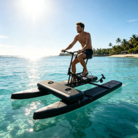 Vélo aquatique gonflable flottant stable en PVC, série WB, modèle commercial pour installations de loisirs aquatiques en station balnéaire