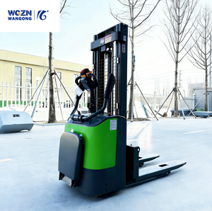 WGZN New 1.5Ton Electric Stacker <strong>2.</strong>2kw Lifting Motor Lead-Acid Battery for Logistics Center - Product Image 3