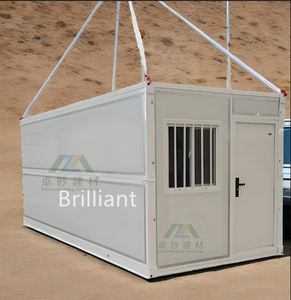 Venta caliente 20ft 40ft Panel de sándwich de acero Oficina Dormitorio Cocina al aire libre Almacén Apartamento Hospital Casas de contenedores plegables - Product Image 3