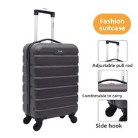 Valise à roulettes PC personnalisable et élégante, sac de voyage décontracté à fermeture éclair avec roues silencieuses et serrure à combinaison – Meilleure vente