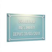Plaque de rue vintage personnalisée en métal, signalétique de rue en aluminium rétro, plaque décorative parisienne pour jardin, bureau, décoration murale