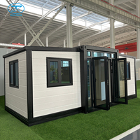 Maison modulaire préfabriquée portable de 10 pieds extensible Tiny Living Container House en acier et panneau sandwich
