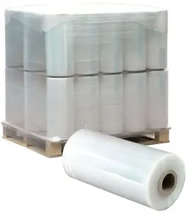 20Kg 20mic Goedkope Fabriek Verpakking Stretch Wrap Film Stretch Film Jumbo Roll Gestrekte Film 18 "X1500Ft Pallet Krimpketting