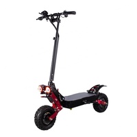 Scooter Eléctrico Plegable de 2 Ruedas y Doble Motor de 2400W, 70Km/h, Potente Scooter Eléctrico para Adultos con Neumáticos Todoterreno de 11 Pulgadas