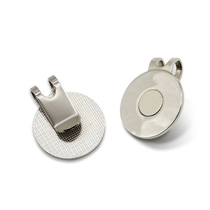 Factory Supply OEM ODM Super Strong Metal Blank Magnetic Golf Ball Marker Hat Clip No Mold Fee