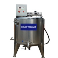 Pasteurisateur commercial en acier inoxydable de 100 L, cuve de pasteurisation industrielle pour jus avec agitateur