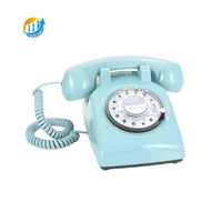 Téléphone Rotatif Vintage en Gros pour Mariages, Fonction d'Enregistrement Vocal Personnalisable, Décorations de Mariage