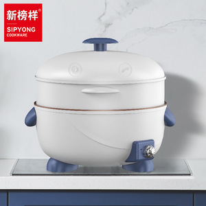 Sipyong <b>Electric</b> Steamer 5L Single Layer Non-Stick Cooking Pot For Steam Boil Braise Multi-Function Use - Product Image 1
