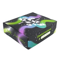 Boîte d'expédition en carton ondulé personnalisée avec impression couleur intégrale, design galaxie, pour kit d'hygiène dentaire, emballage e-commerce