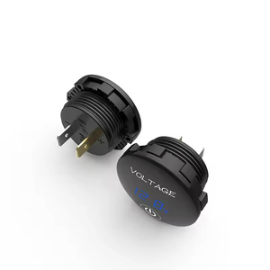 Lider teknoloji 5-48V yeşil mavi LED ekran dijital voltmetre açma-kapama dokunmatik düğme evrensel ölçüm DC gerilim akım araba - Product Image 6