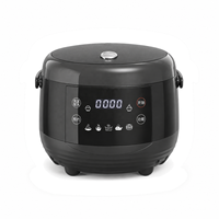 Cuisinière à riz électrique multifonction professionnelle pour la maison, avec cuve intérieure en acier inoxydable, faible teneur en sucre, panier vapeur et affichage numérique LED
