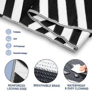 5x8 Outdoor <b>Rug</b> Plastic Straw Waterproof for RV Trailer Deck - Product Image 2