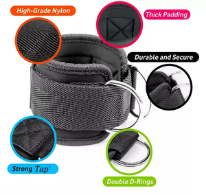 Sangles de cheville réglables en néoprène et nylon personnalisées pour la musculation, la remise en forme, les entraînements sportifs et la protection - Product Image 2