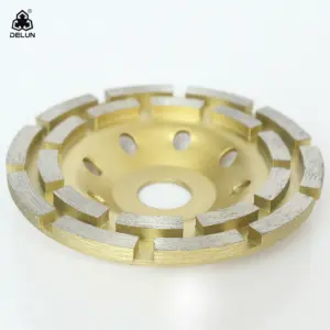 DELUN Reasonable Price 5 inch 125 mm Diamond Flexible Grinding Wheel Sharpening Discs Bowl Shape Type For Marble
