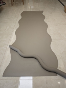 High Quality Extra Long Custom Shape Oval Arched Curve Yoga <b>Mat</b> 5mm Natural Rubber Non-Slip Eco-Friendly Biodegradable 183cm - Product Image 3