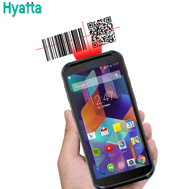 Hyatta Handheld Rugged Android 11 4G Mobile PDA 1D/2D Barcode Scanner Reader Terminal for Pharmaceutical Inventory