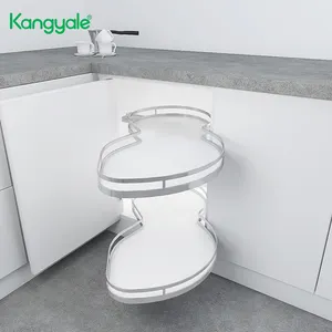 Kangyale Kitchen Modular Cabinet Accessory Kitchen Corner Magic Pull Basket estraibile scorrevole girevole piattino angolo magico