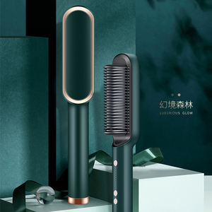 Prix d'usine, <span class=keywords><strong>plancha</strong></span> électrique pour cheveux 2 en 1, brosse à peigne, lisseur de cheveux, fabricant - Product Image 2