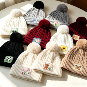<span class=keywords><strong>Gorro</strong></span> de Invierno Tejido con Forro de Hilo Grueso y Logotipo Personalizado, <span class=keywords><strong>Gorro</strong></span> de Punto Cálido y Elástico <span class=keywords><strong>para</strong></span> Nieve, Esquí y Actividades al Aire Libre <span class=keywords><strong>para</strong></span> Mujer, con Pompón de Peluche - Product Image 4