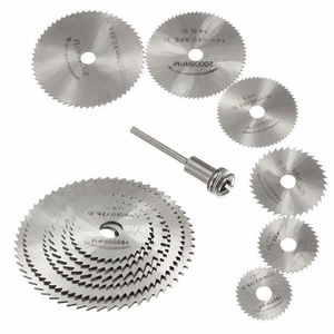 7 pièces ensemble Mini HSS lame de scie circulaire outil rotatif <span class=keywords><strong>pour</strong></span> Dremel métal Cutter ensemble d'outils électriques disques de coupe du <span class=keywords><strong>bois</strong></span> <span class=keywords><strong>perceuse</strong></span> mandrin coupure - Product Image 1