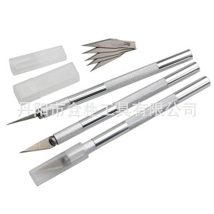 Silver Plated Aluminum Carving Knife 38mm Blade 25 Degree Angle For Wood Sculpture Handmade Art Craft Tool - Product Image 3