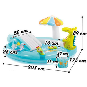 <span class=keywords><strong>Piscine</strong></span> gonflable pour enfants <span class=keywords><strong>INTEX</strong></span> 57129 Gator Play Center avec <span class=keywords><strong>toboggan</strong></span> et jets d'eau - Product Image 3
