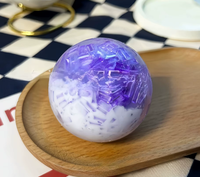 Balle Squishy en Argile Colorée TPR, Surface Effet Chocolat, Rebond Lent, Anti-Stress, Gadget Amusant pour Enfants et Adultes, Vente Directe Usine