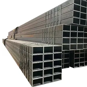 China Supply Q235 Q345 ERW Seamless Square Steel Pipes Hollow Carbon Steel Ms Iron Tubes at Cheap Price