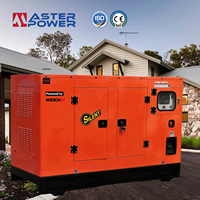 Générateur diesel ultra silencieux 36 kW 45 kVA, certifié CE, puissance de pointe, faible bruit, avec canopy, directement de l'usine