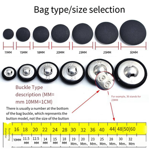 Different Sizes Fabric Covered <strong>Buttons</strong> Flat Top Fabric Wire <strong>Button</strong> Cloth Wrap <strong>Button</strong> - Product Image 5