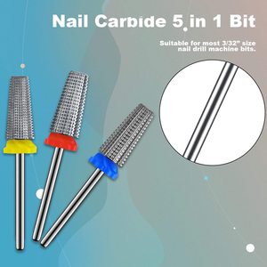 Forets à ongles 5-en-1 en carbure de tungstène, 30 pièces, à coupe croisée combinée, 7mm 6mm, professionnels et personnalisés - Product Image 3