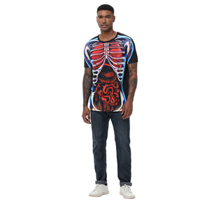 Camiseta gráfica de órganos internos de <span class=keywords><strong>esqueleto</strong></span> masculino con estampado 3D para hombres, divertida camiseta de manga corta con diagrama de estructura humana, camisetas - Product Image 3
