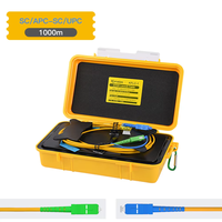 Probador de fibra óptica OTDR FC SC LC ST APC UPC Cable de extensión de prueba 500M 1Km 1,5 KM 2KM OTDR Launch Cable Box