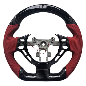 Volant de voiture en cuir perforé et fibre de carbone avec LED pour Nissan GTR 35 - Vente en gros - Offre spéciale - Product Image 1