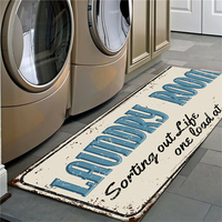 Custom Design Absorbent Kitchen Bedroom Door Mat Washable Rubber Non slip Laundry Room Runner Rug Mat