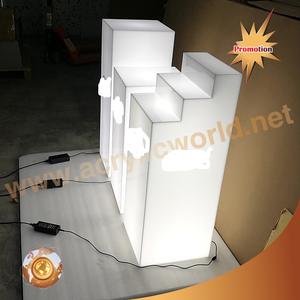 New product white acrylic <b>display</b> pedestal plinth with <b>display</b> <b>case</b> - Product Image 1