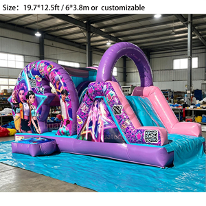 <span class=keywords><strong>Château</strong></span> gonflable commercial K-POP Demon Theme violet pour enfants avec toboggan, idéal pour la location - Product Image 5