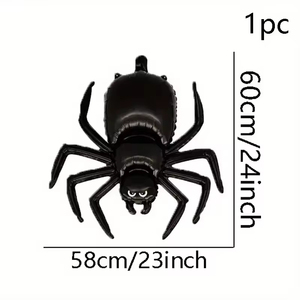 Décoration d'Halloween : Grand ballon en aluminium 3D en forme de squelette de personnage de dessin animé, écologique, sérigraphié, pour fête - Product Image 5