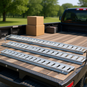 Kit de rieles E-Tracks de 5 pies, rieles de acero con tapas de anillo en D para asegurar el carga en la plataforma del camión - Product Image 2