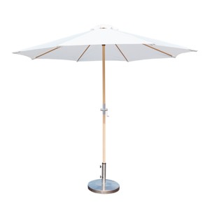 Parasol de plage moderne de luxe <span class=keywords><strong>2022</strong></span> avec cadre en aluminium imprimé bois, taille 2,7 m, pour mobilier d'extérieur - Product Image 1