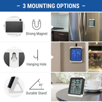 Thermopro TP55 Multifungsi, Termometer Dalam Ruangan Digital Hygrometer dengan Catatan Maks Min
