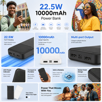 Chargeur externe compact avec câble pour la vente au détail en voyage, les professionnels et la distribution quotidienne d'accessoires mobiles.