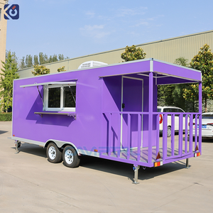 CAMPTRL 2026 Rimorchio Prefabbricato per Alimenti Completamente Attrezzato, Cucina Mobile a Doppio Asse per Catering, Food Truck per Hamburger, Pizza, BBQ - Product Image 1