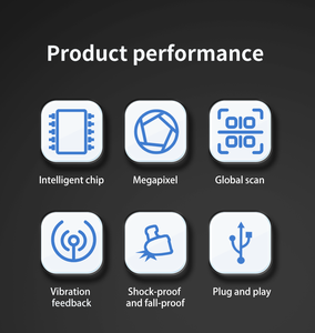 Lecteur de codes-barres 1D 2D QR sans fil, scanner laser portable pour reçus, caisse enregistreuse, inventaire, banque, point de vente - Product Image 4