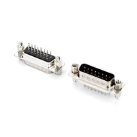 Connecteur d'interface VGA RS232 à 15 broches D-SUB mâle DB15 à monter sur carte PCB pour matériel de contrôle industriel