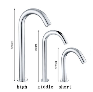SUS Offre Spéciale Chrome Robinet Électrique Sans Contact Salle De Bains Évier Capteur Robinet AD \ <span class=keywords><strong>DC</strong></span> Lavabo Robinet D'eau pour Hôtel Lieux Publics - Product Image 6