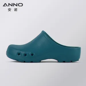 ANNO รองเท้ารัดส้นสำหรับพยาบาล,รองเท้าสีขาวสวมใส่สบายระบายอากาศได้ดีใช้ในโรงพยาบาลทางการแพทย์